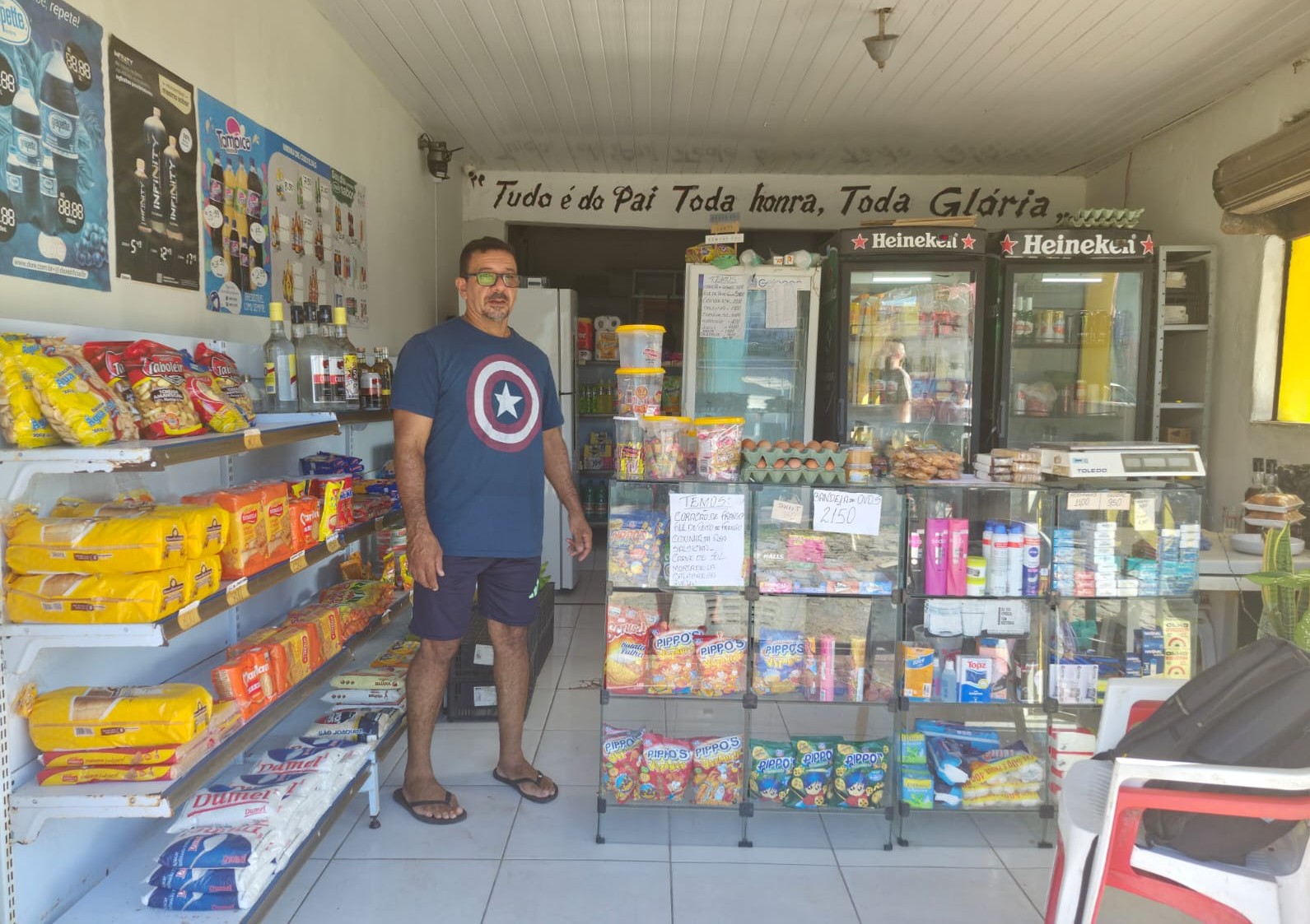 Visão geral da loja com Alex